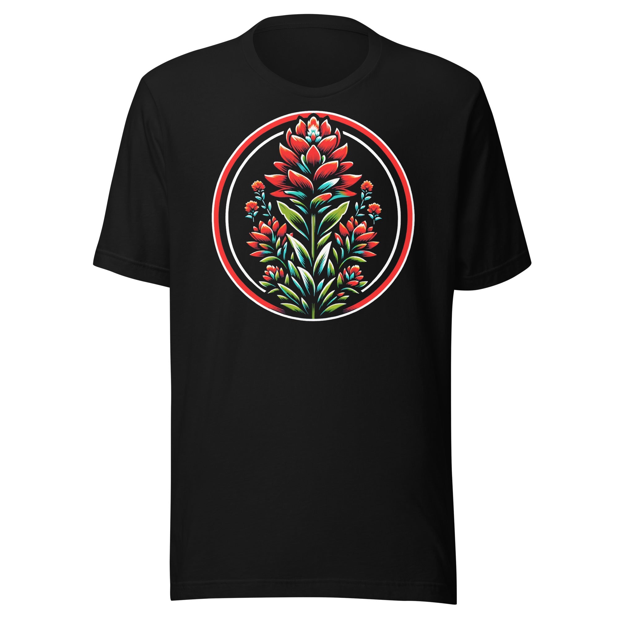 Beauty of Nature Indian Paintbrush Wildflower Bella Canvas T-shirt Unisex t-shirt - CueroThreads LLC