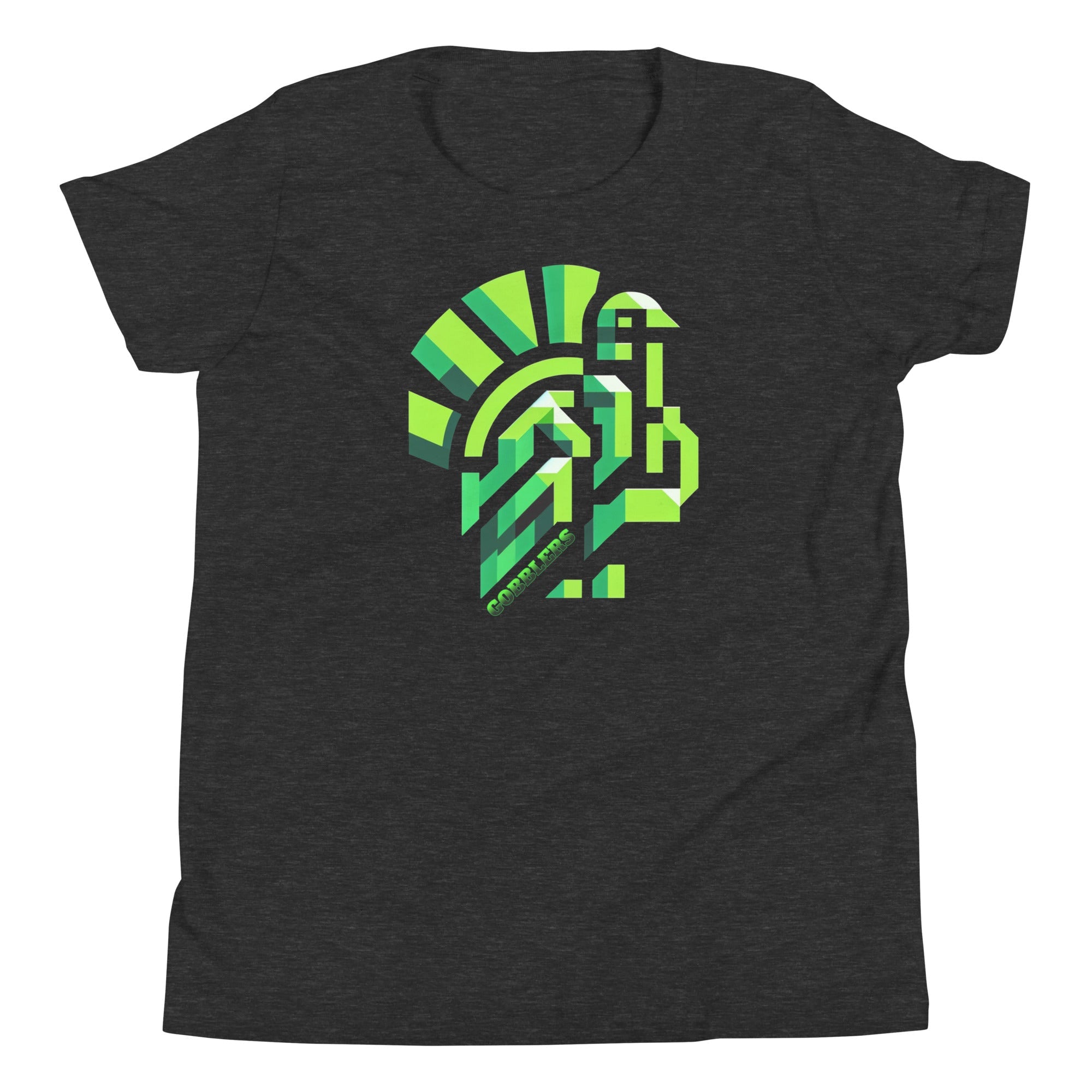 Block Gobblers Cuero Mascot Youth Short Sleeve Bella Canvas T-Shirt - CueroThreads LLC