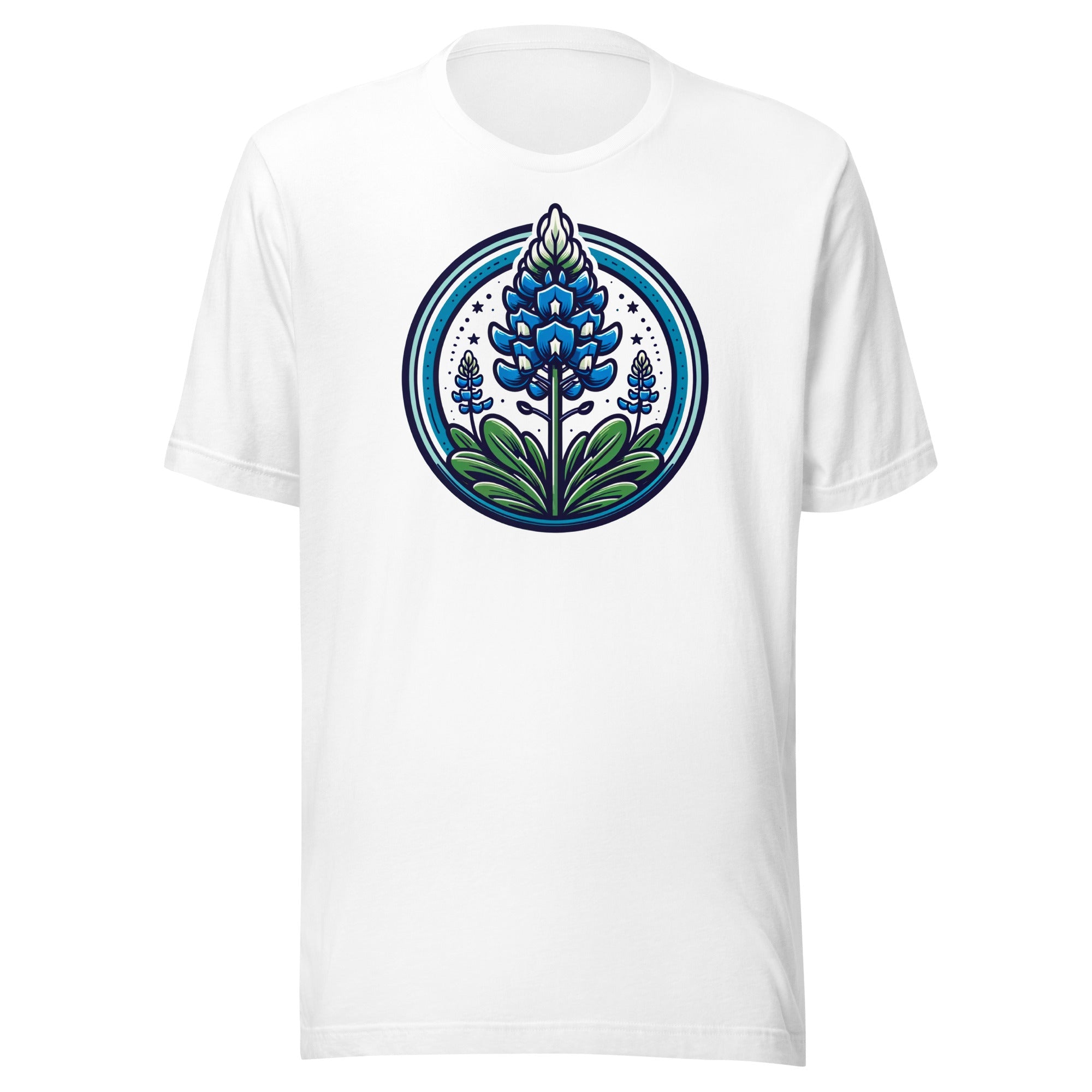 Bluebonnet Emblem Bella Canvas Adult t-shirt - CueroThreads LLC