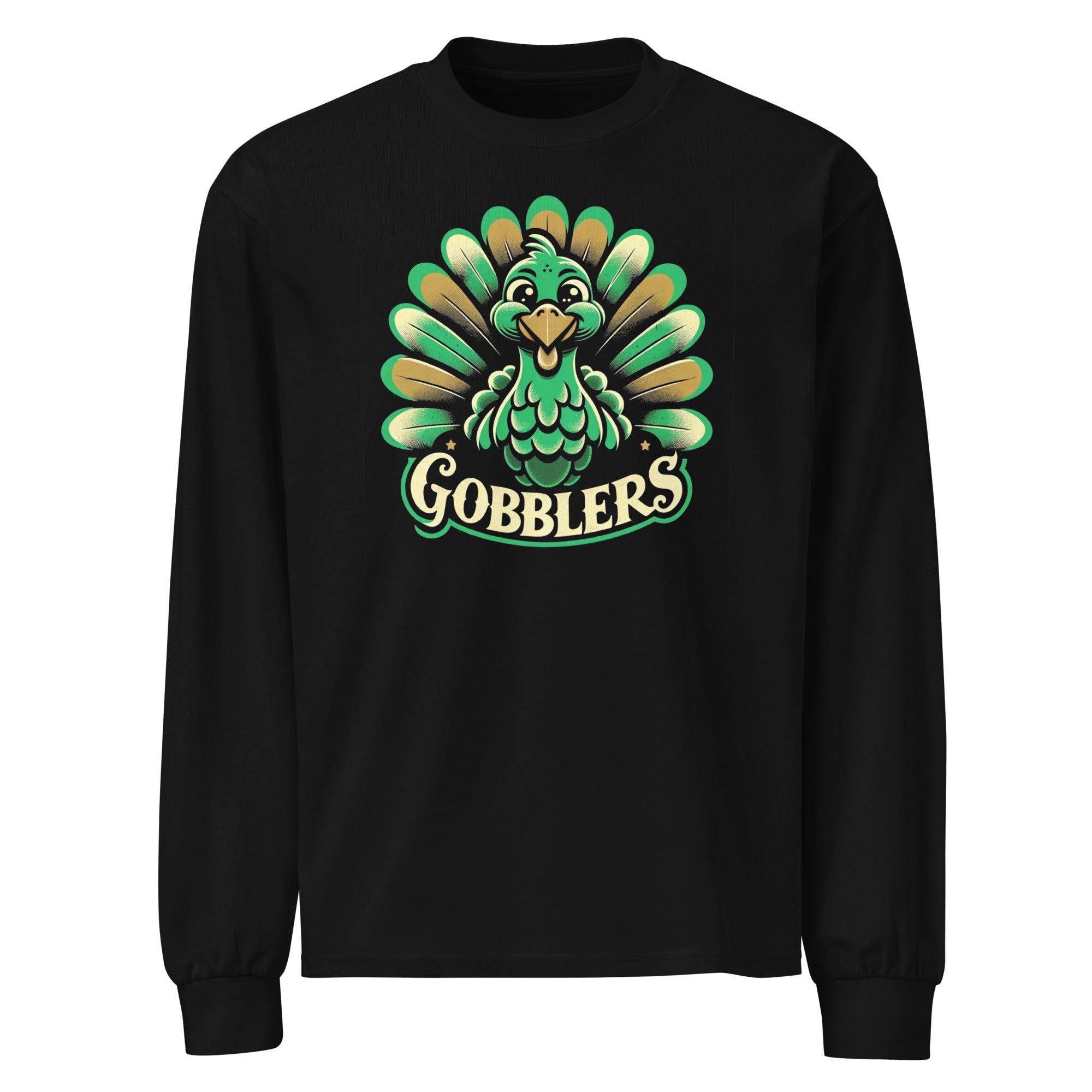 Cheeky Gobbler Grin Premium heavyweight long sleeve shirt - CueroThreads LLC