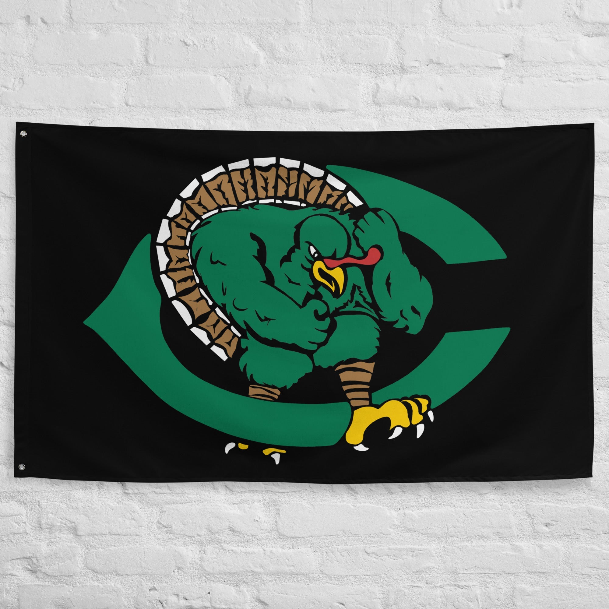 Classic Cuero Gobbler Mascot Flag - CueroThreads LLC