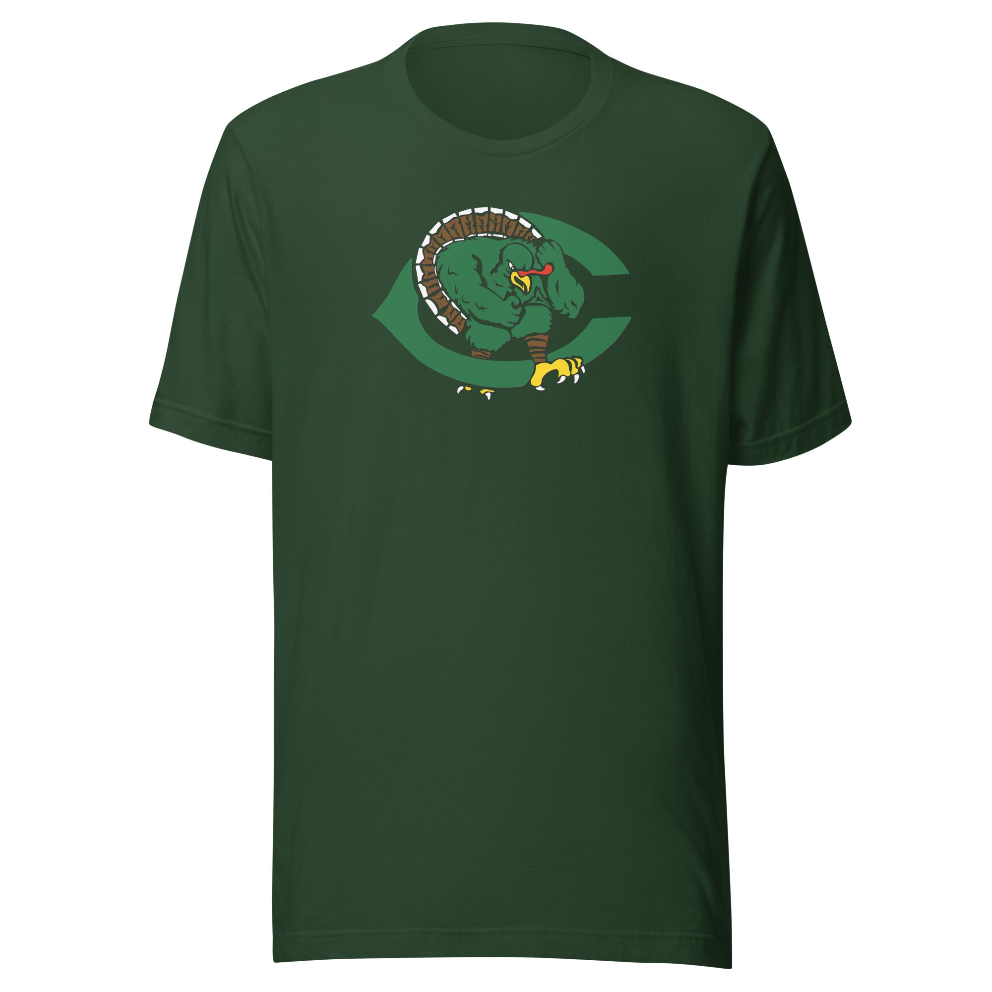 Cuero Gobbler Classic Mascot Unisex t-shirt - CueroThreads LLC