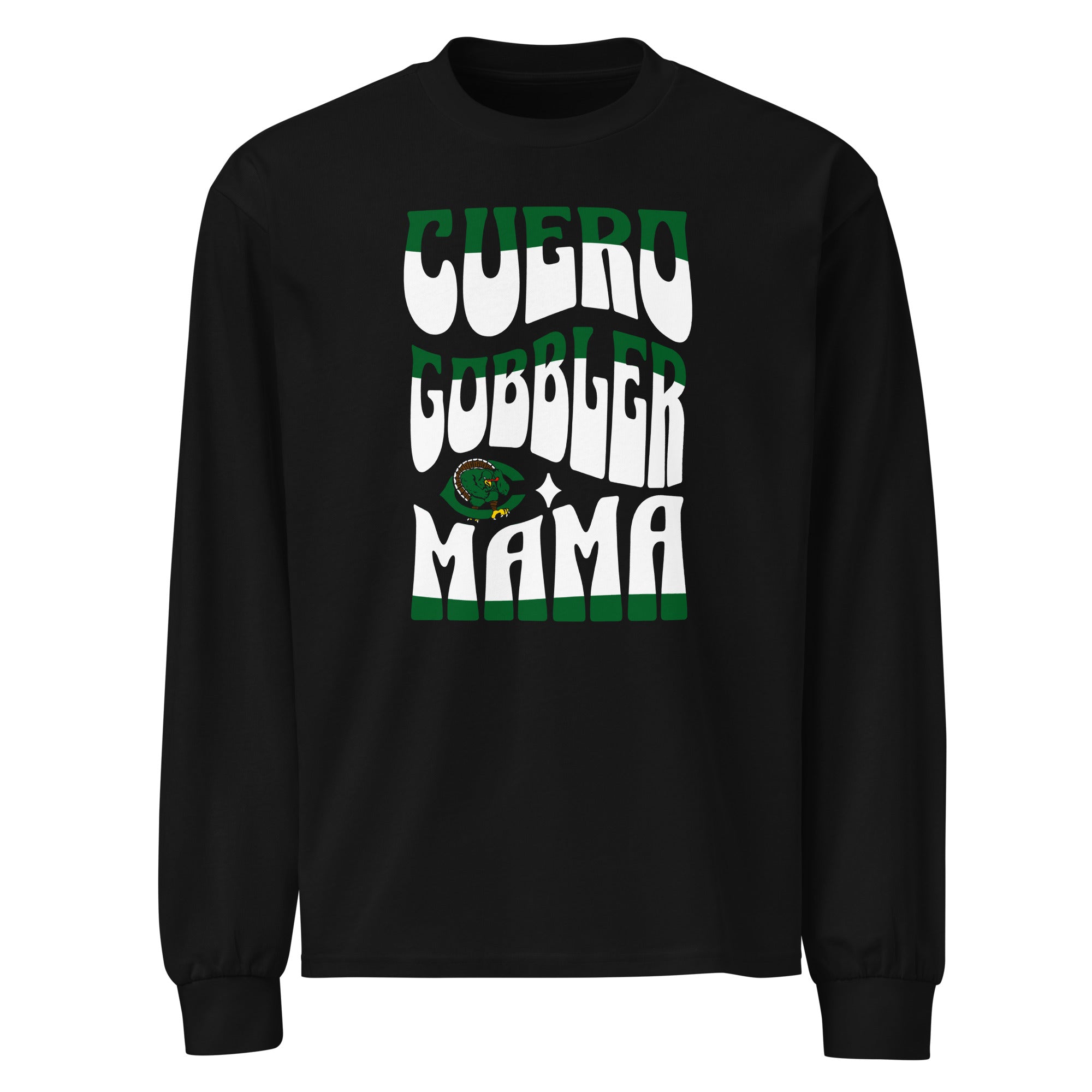 Cuero Gobbler Mama Premium heavyweight long sleeve shirt - CueroThreads LLC