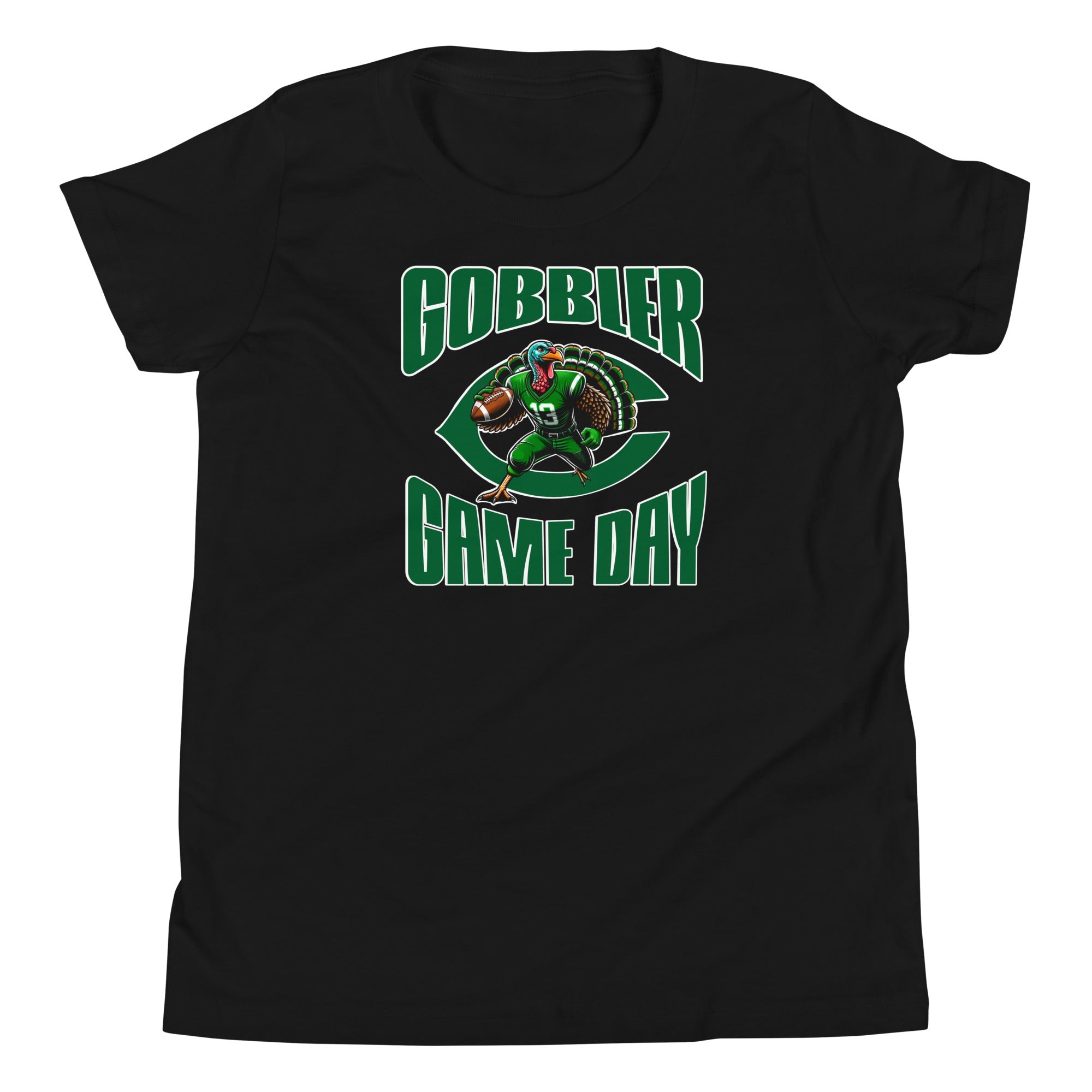 Cuero Gobbler mascot 2024 Youth Short Sleeve T-Shirt - CueroThreads LLC