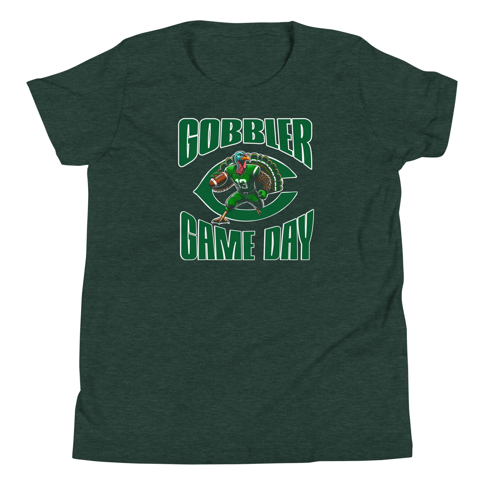 Cuero Gobbler mascot 2024 Youth Short Sleeve T-Shirt - CueroThreads LLC