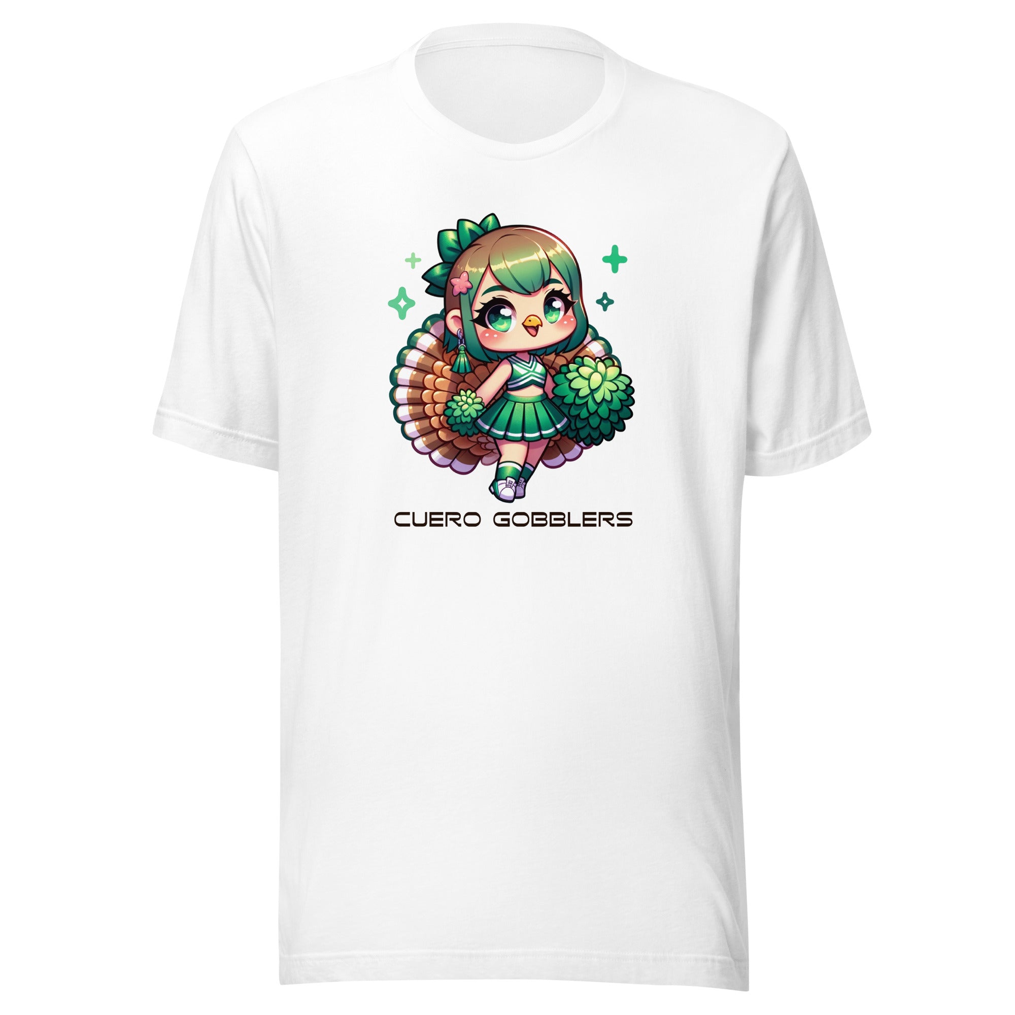 Cuero Gobblers Cheerleader design #24 Unisex t-shirt - CueroThreads LLC