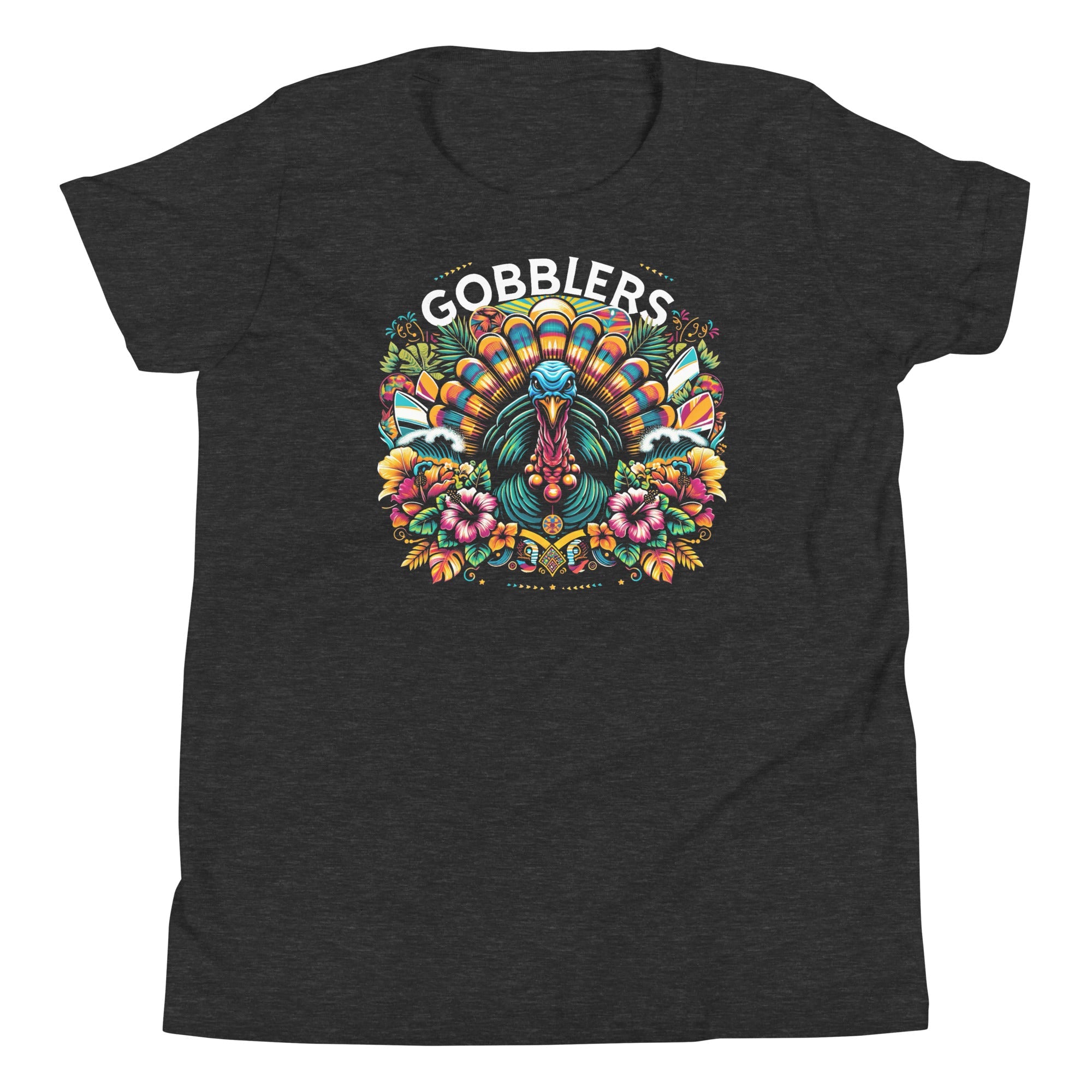 Gobblers Tropical Bella Canvas Youth Short Sleeve T-Shirt - CueroThreads LLC