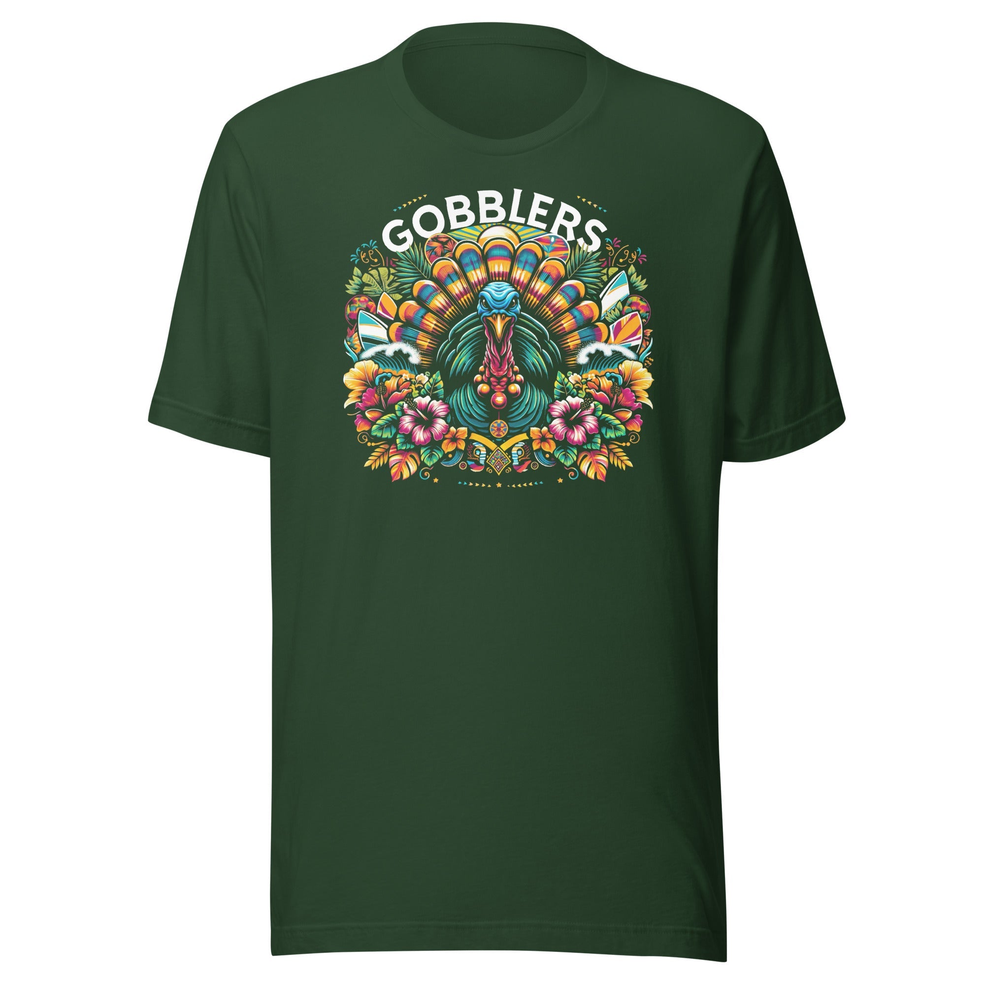 GOBBLERS Tropical Tee Unisex Bella Canvas t-shirt - CueroThreads LLC