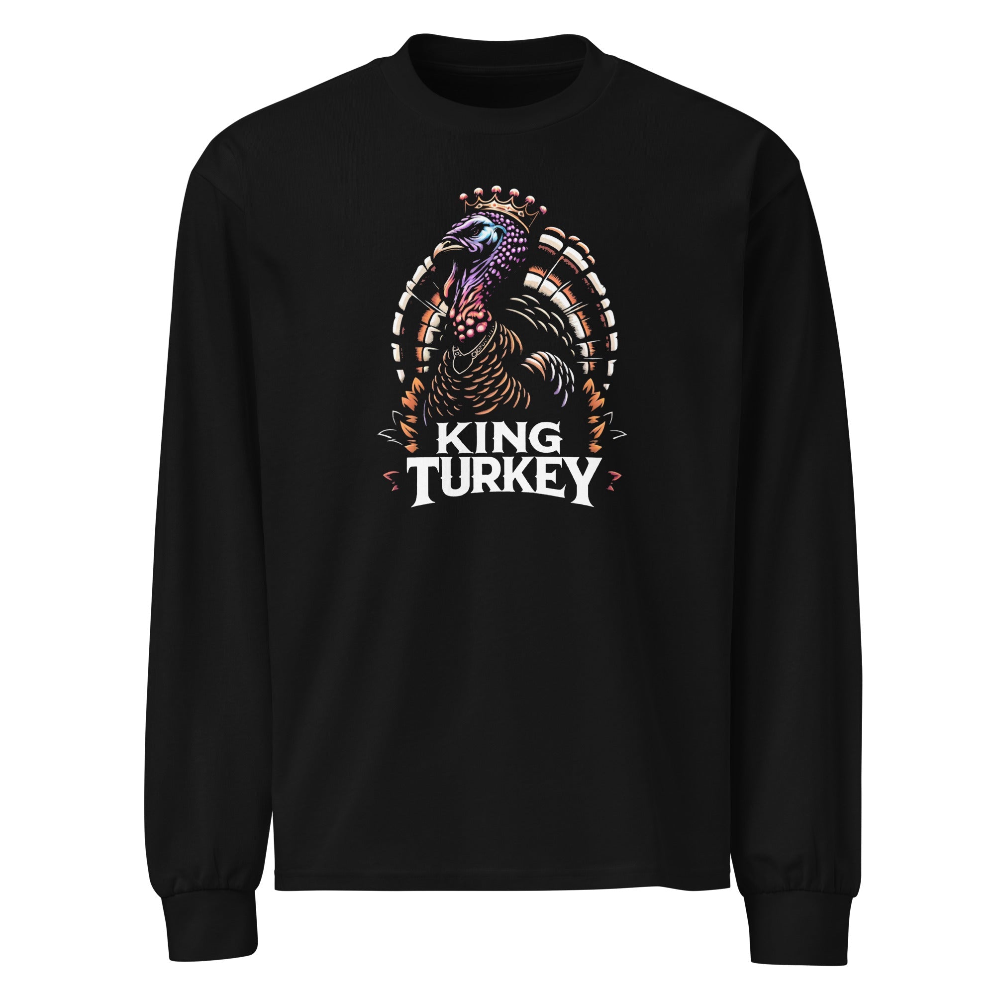 King Turkey: Fall Festival Premium heavyweight long sleeve shirt - CueroThreads LLC