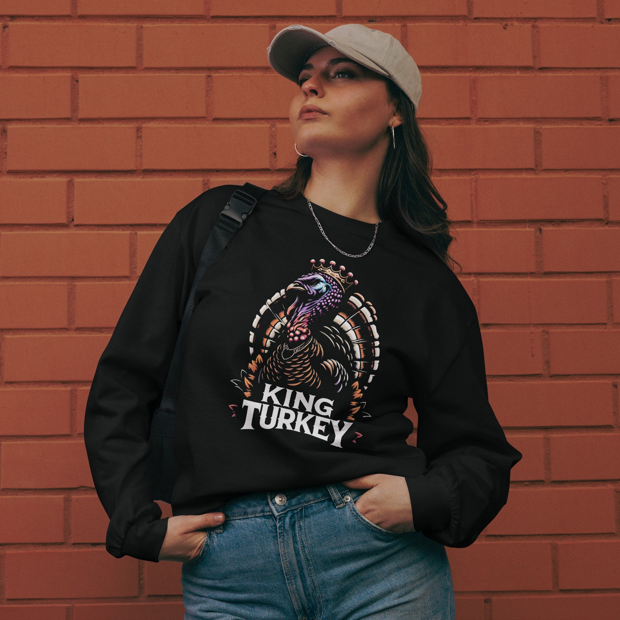 King Turkey: Fall Festival Premium heavyweight long sleeve shirt - CueroThreads LLC