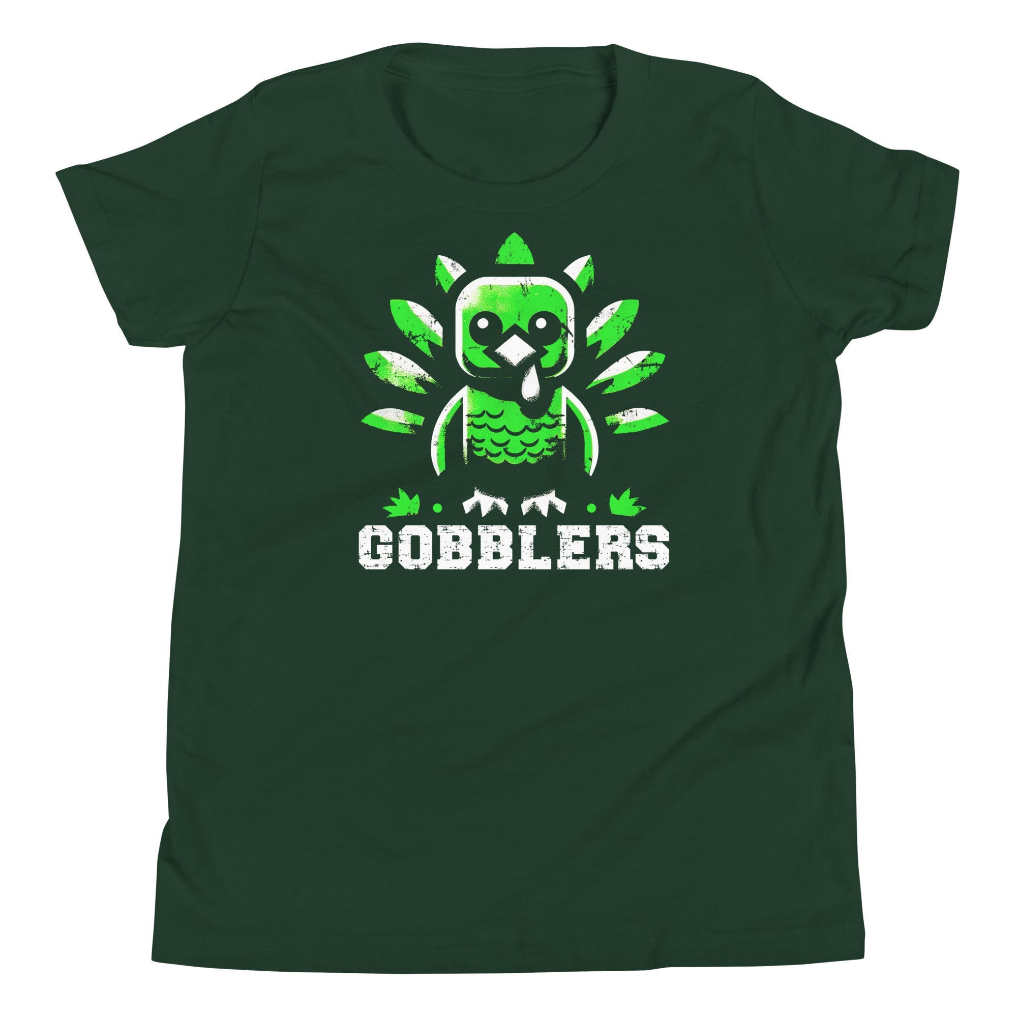 Pixel Brick Gobbler Bella Canvas Unisex Youth Short Sleeve T-Shirt - CueroThreads LLC