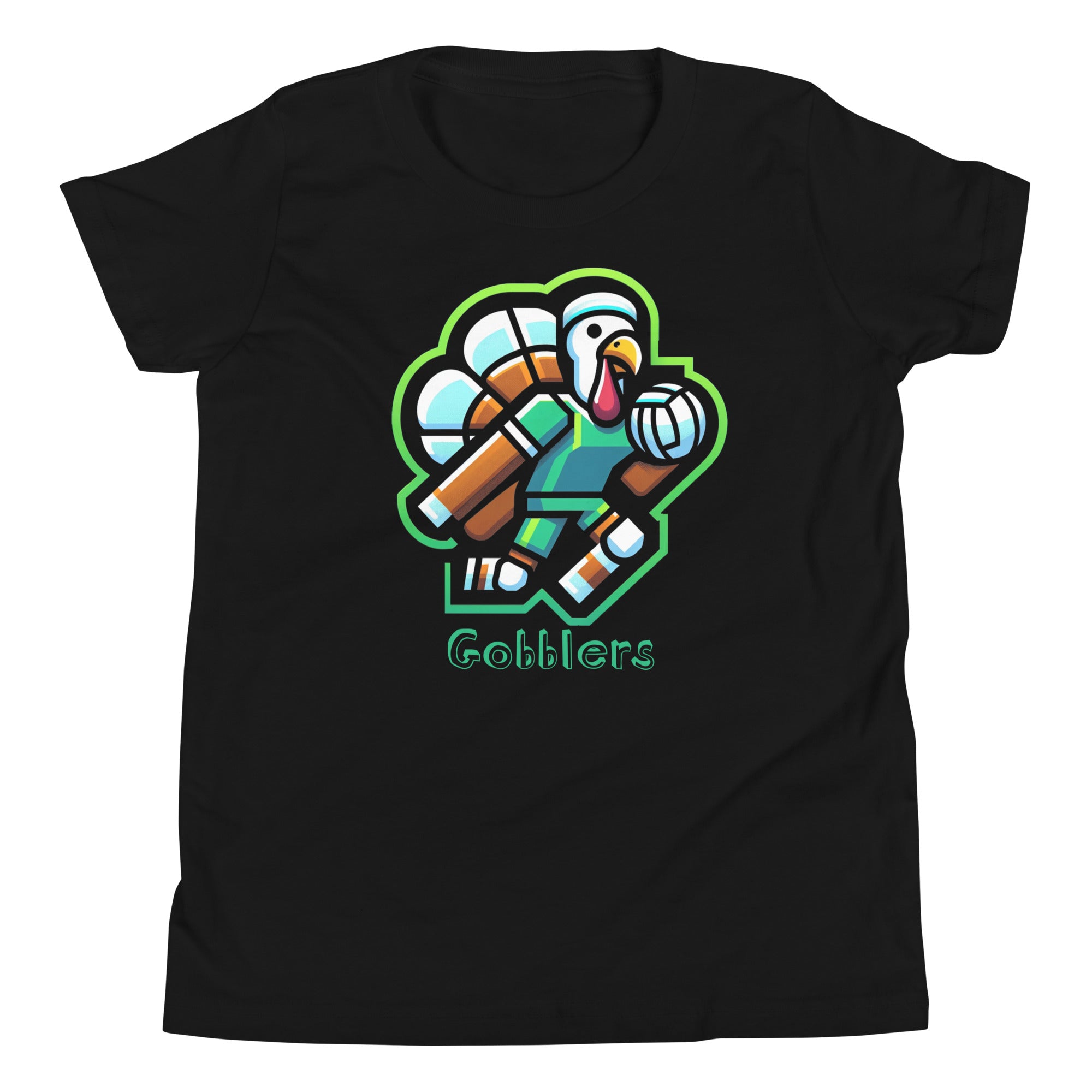 Retro Gobbler Volleyball Youth Short Sleeve Bella Canvas T-Shirt - CueroThreads LLC