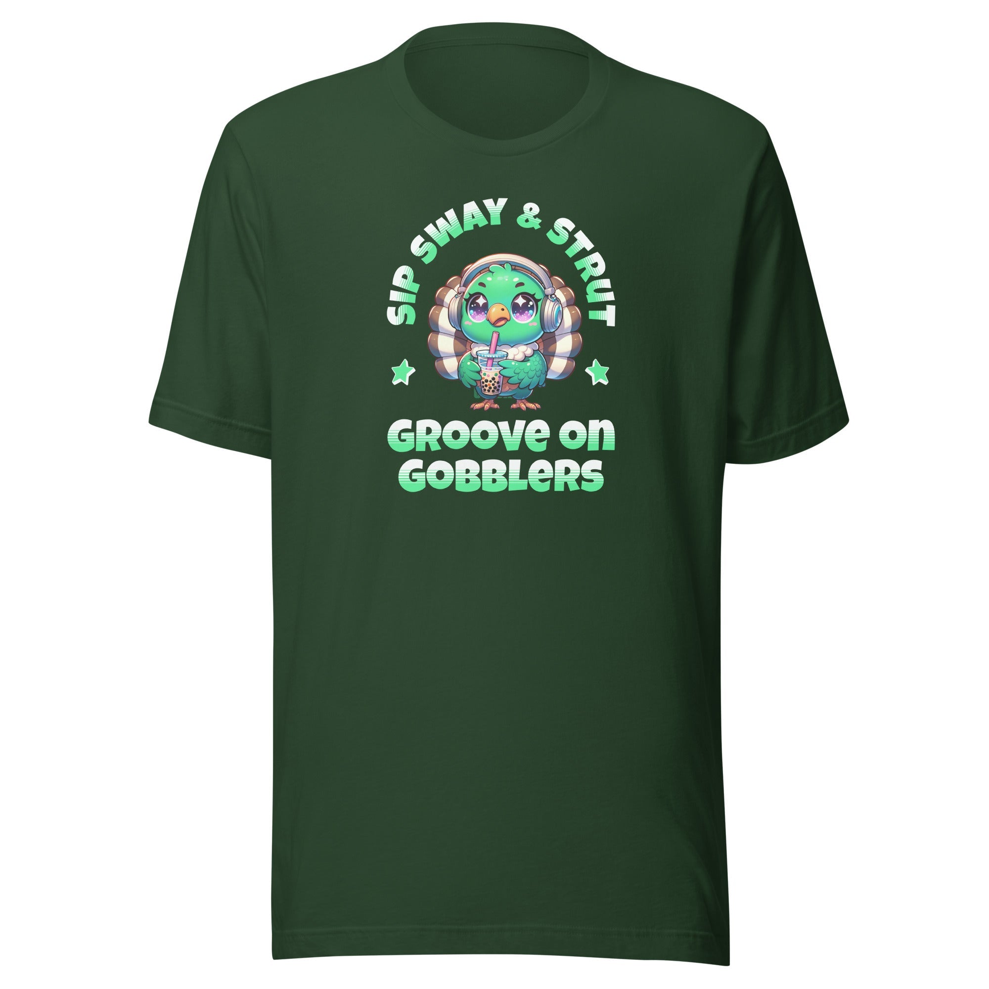 Sip Sway and Groove on Gobblers Bella Canvas Unisex t-shirt - CueroThreads LLC