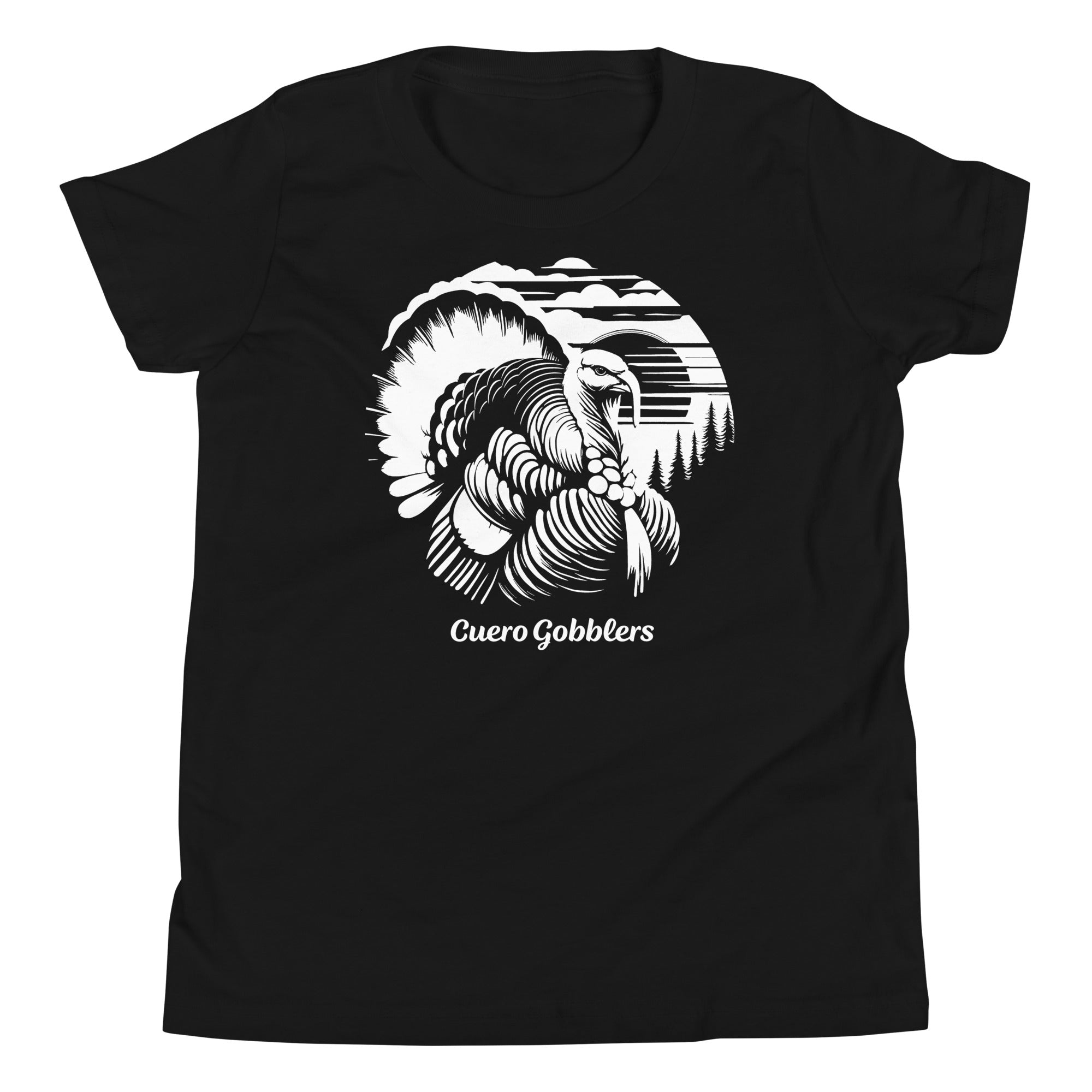 Sunset Tom Turkey Youth Short Sleeve T-Shirt - CueroThreads LLC