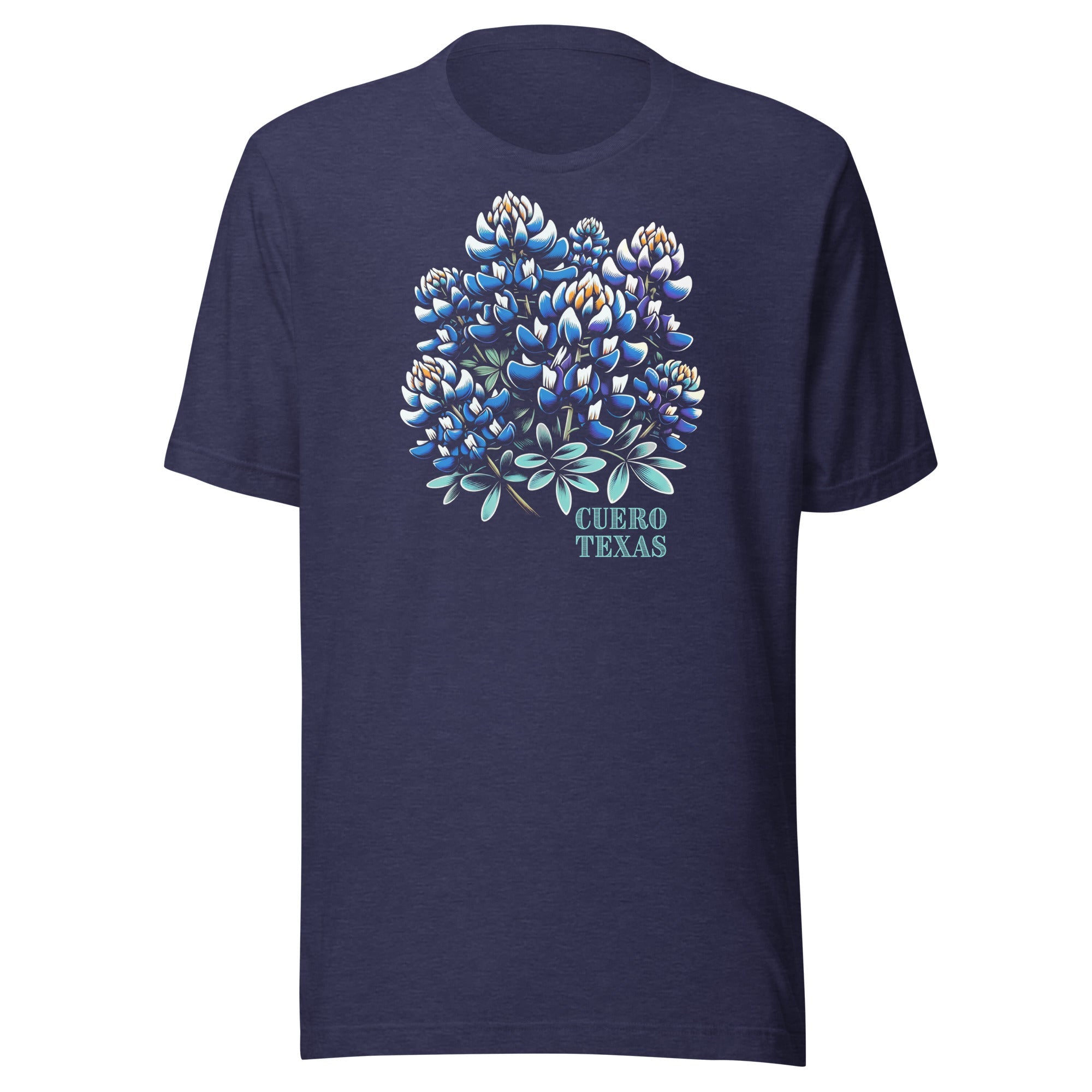 Texas Bluebonnet Unisex Short Sleeve Bella+Canvas t-shirt - CueroThreads LLC